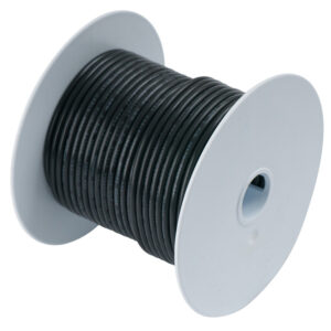 Ancor Black 1 AWG Battery Cable – 100′