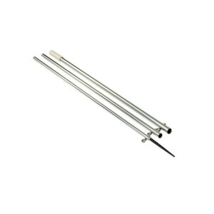 Lee’s 13′ Bright Silver Center Rigger Pole w/Black Spike 1-3/8″