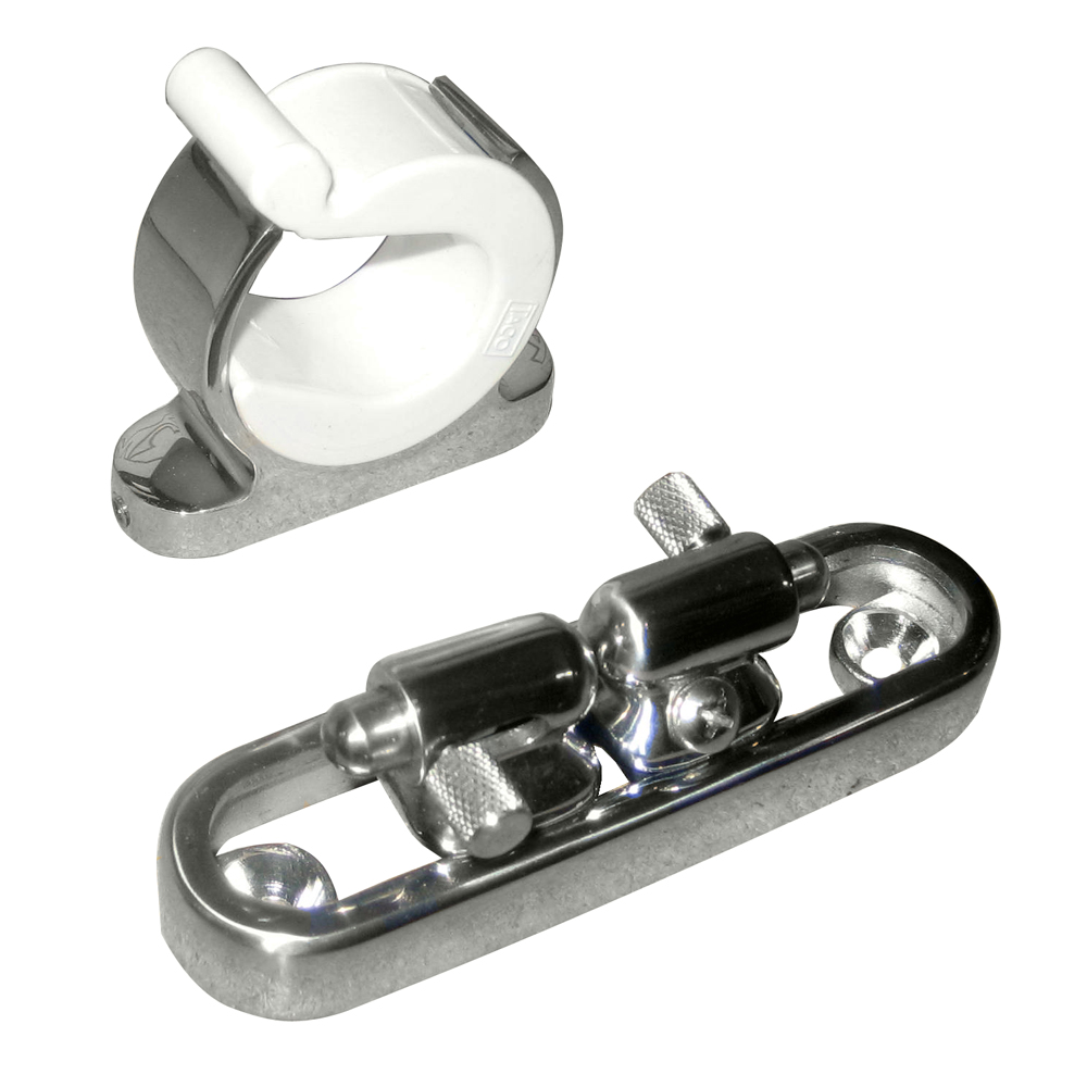 TACO Stainless Steel Adjustable Reel Hanger Kit w/Rod Tip Holder – Adjusts from 1.875″ – 3.875″ TACO Stainless Steel Adjustable Reel Hanger Kit w/Rod Tip Holder – Adjusts from 1.875″ – 3.875″