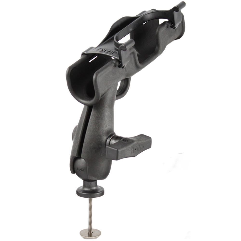 RAM Mount RAM-ROD 2007 Fly Rod Jr. Fishing Rod Holder w/5 Spot Mounting Base Adapter RAM Mount RAM-ROD 2007 Fly Rod Jr. Fishing Rod Holder w/5 Spot Mounting Base Adapter