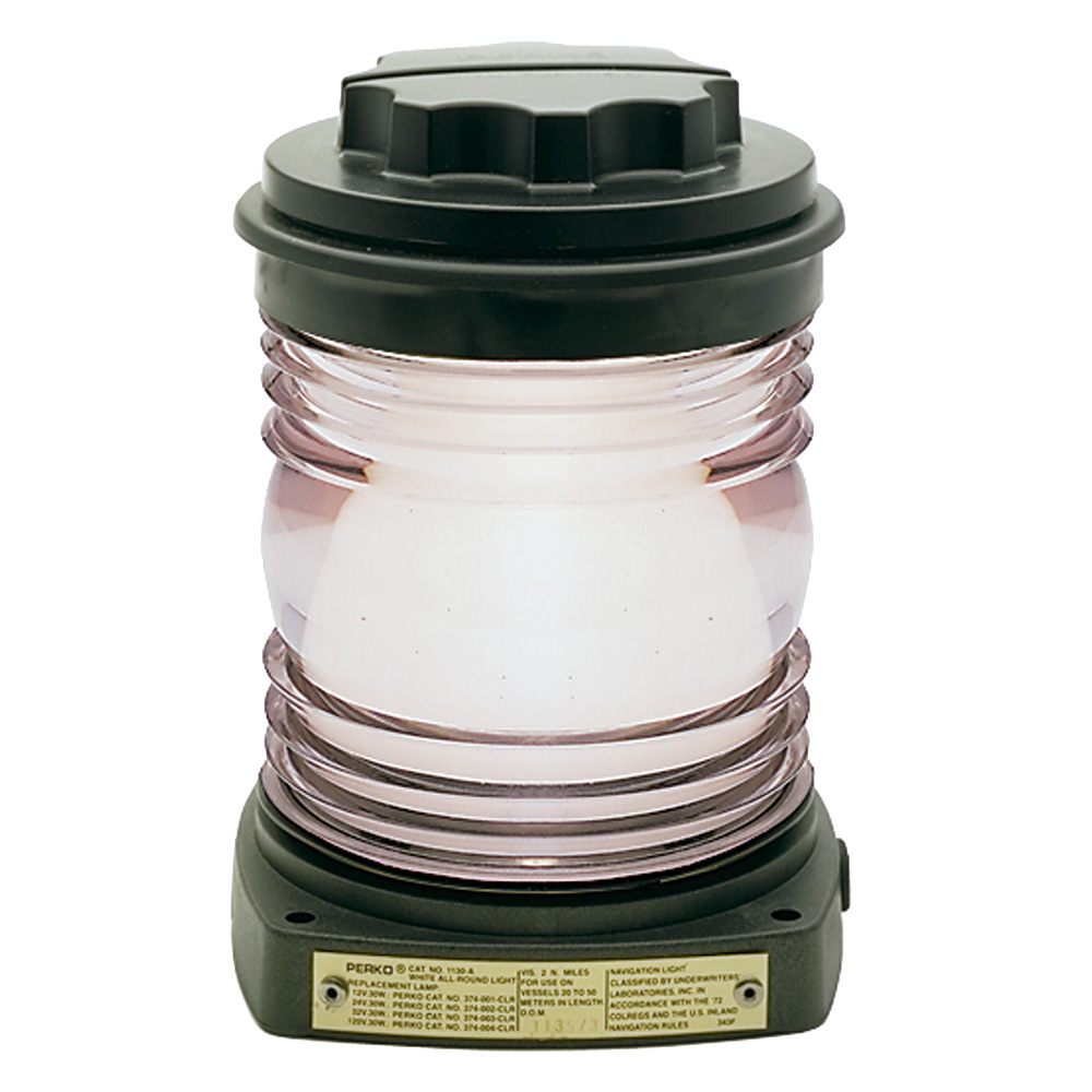 Perko All-Round Light – Black Plastic, White Lens Perko All-Round Light – Black Plastic, White Lens