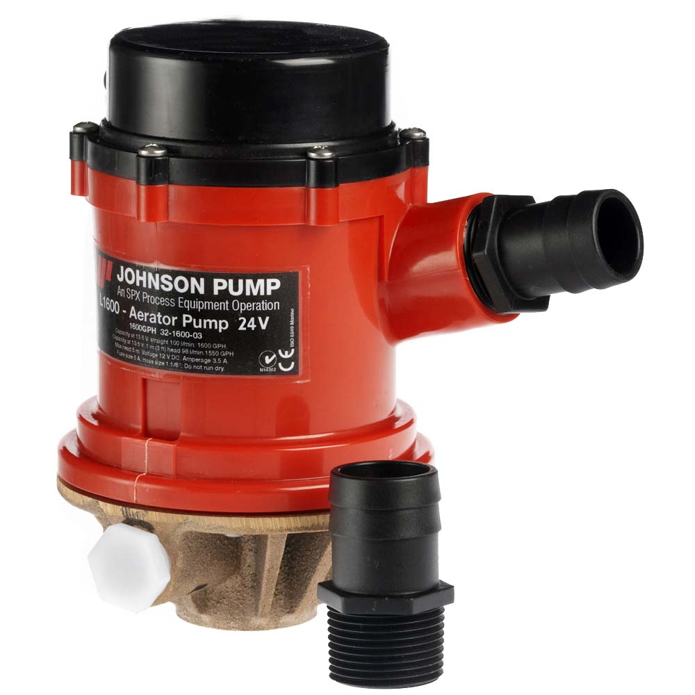 Johnson Pump Pro Series 1600GPH Tournament Livewell/Baitwell Pump – 24V Johnson Pump Pro Series 1600GPH Tournament Livewell/Baitwell Pump – 24V