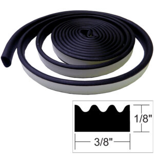 TACO Weather Seal – 10’L x ⅛”H x ⅜”W – Black