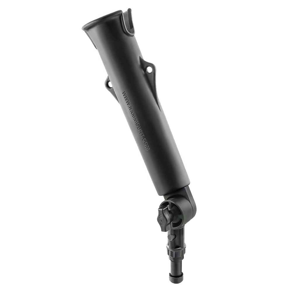 RAM Mount Tough-Tube Fishing Rod Holder w/3″ Long Ratchet Spline Post Arm RAM Mount Tough-Tube Fishing Rod Holder w/3″ Long Ratchet Spline Post Arm