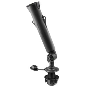 RAM Mount RAM&reg; Tough-Tube Fishing Rod Holder w/3″ Length Spline Post & Round Flush Mounting Base