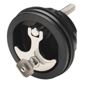 Whitecap Compression Handle – Nylon Black/SS – Locking