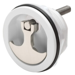 Whitecap Compression Handle – Nylon White/Stainless Steel – Non-Locking