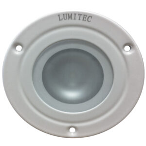 Lumitec Shadow – Flush Mount Down Light – White Finish – 4-Color White/Red/Blue/Purple Non-Dimming