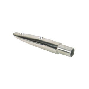 Whitecap 16-1/2° Rail End (End-Out) – 316 Stainless Steel – 7/8″ Tube O.D.