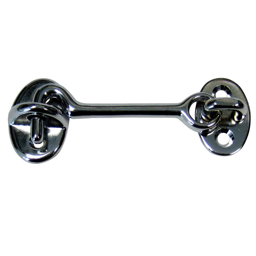 Whitecap Cabin Door Hook – CP/Brass – 3″ Whitecap Cabin Door Hook – CP/Brass – 3″