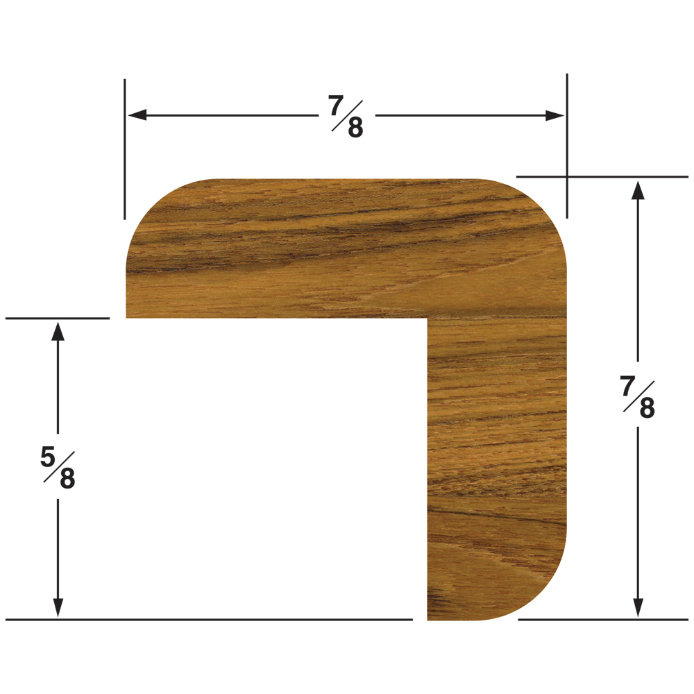 Whitecap Teak “L” Molding Small – 5′ Whitecap Teak “L” Molding Small – 5′