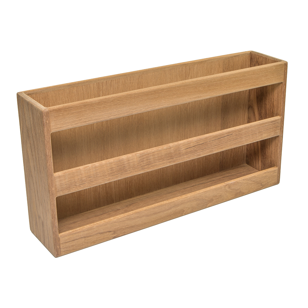 Whitecap Teak Double-Wide Magazine Rack Whitecap Teak Double-Wide Magazine Rack