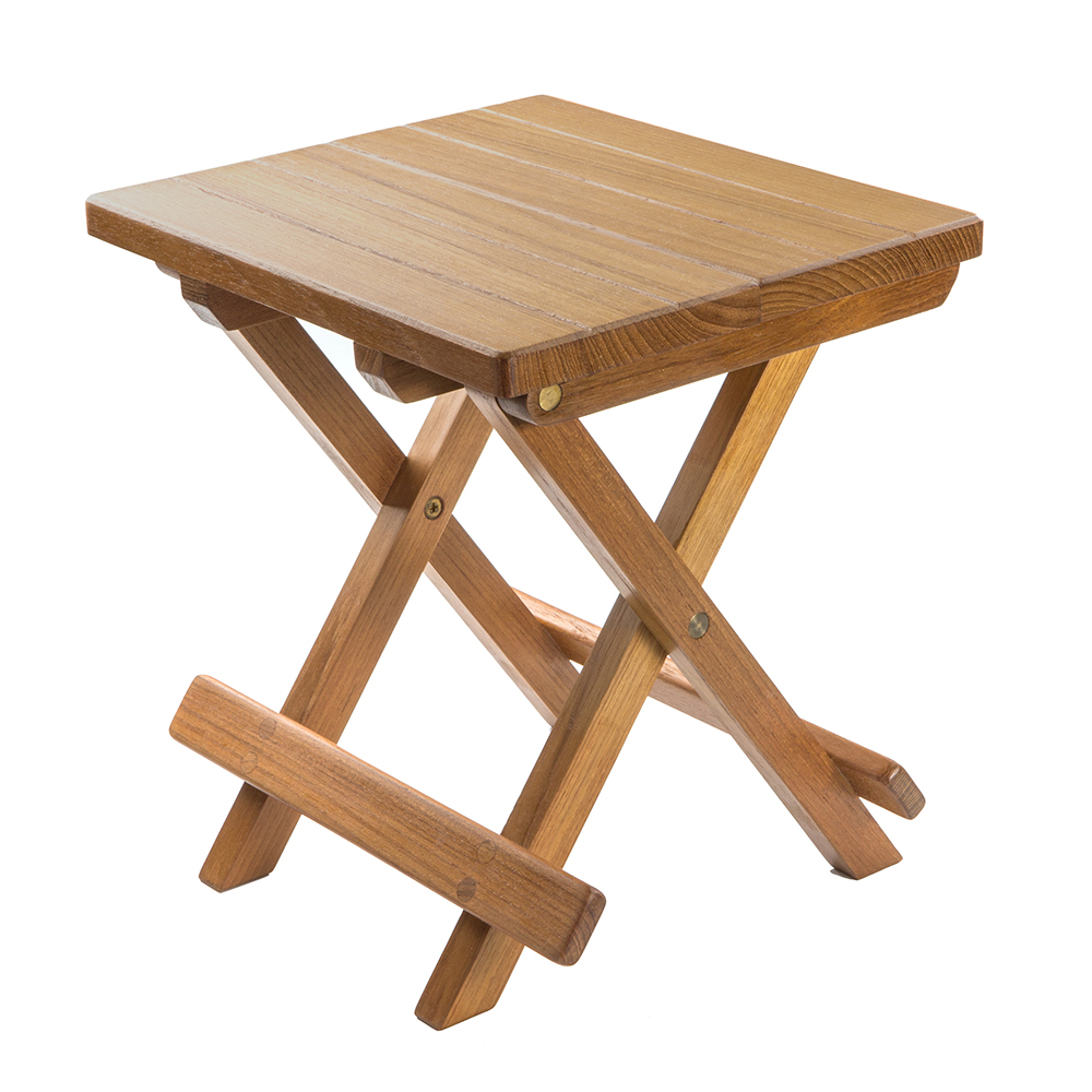 Whitecap Teak Grooved Top Fold-Away Table/Stool Whitecap Teak Grooved Top Fold-Away Table/Stool