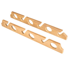 Whitecap Teak Six-Rod Storage Rack – Pair