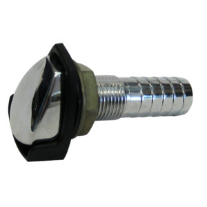 Perko Gas Tank Vent w/Splash Guard – Chrome Plated Zinc – ⅝” Hose