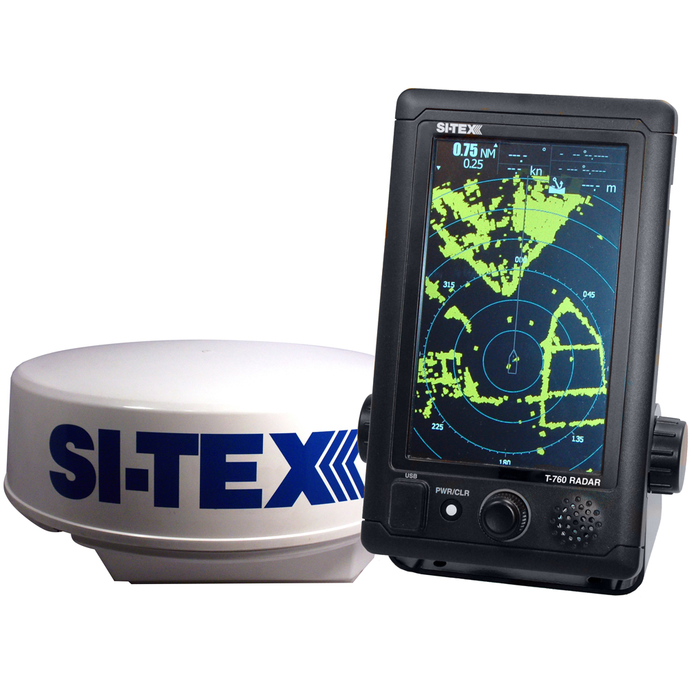 SI-TEX T-760 Compact Color Radar w/4kW 18″ Dome – 7″ Touchscreen SI-TEX T-760 Compact Color Radar w/4kW 18″ Dome – 7″ Touchscreen