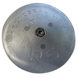 Tecnoseal R5AL Rudder Anode – Aluminum – 5″ x 7/8″