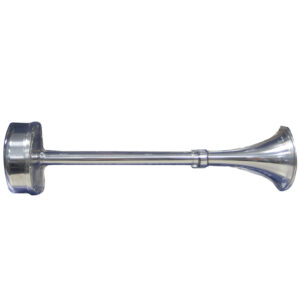Schmitt Marine Standard Single Trumpet Horn – 12V – Stainless Exterior
