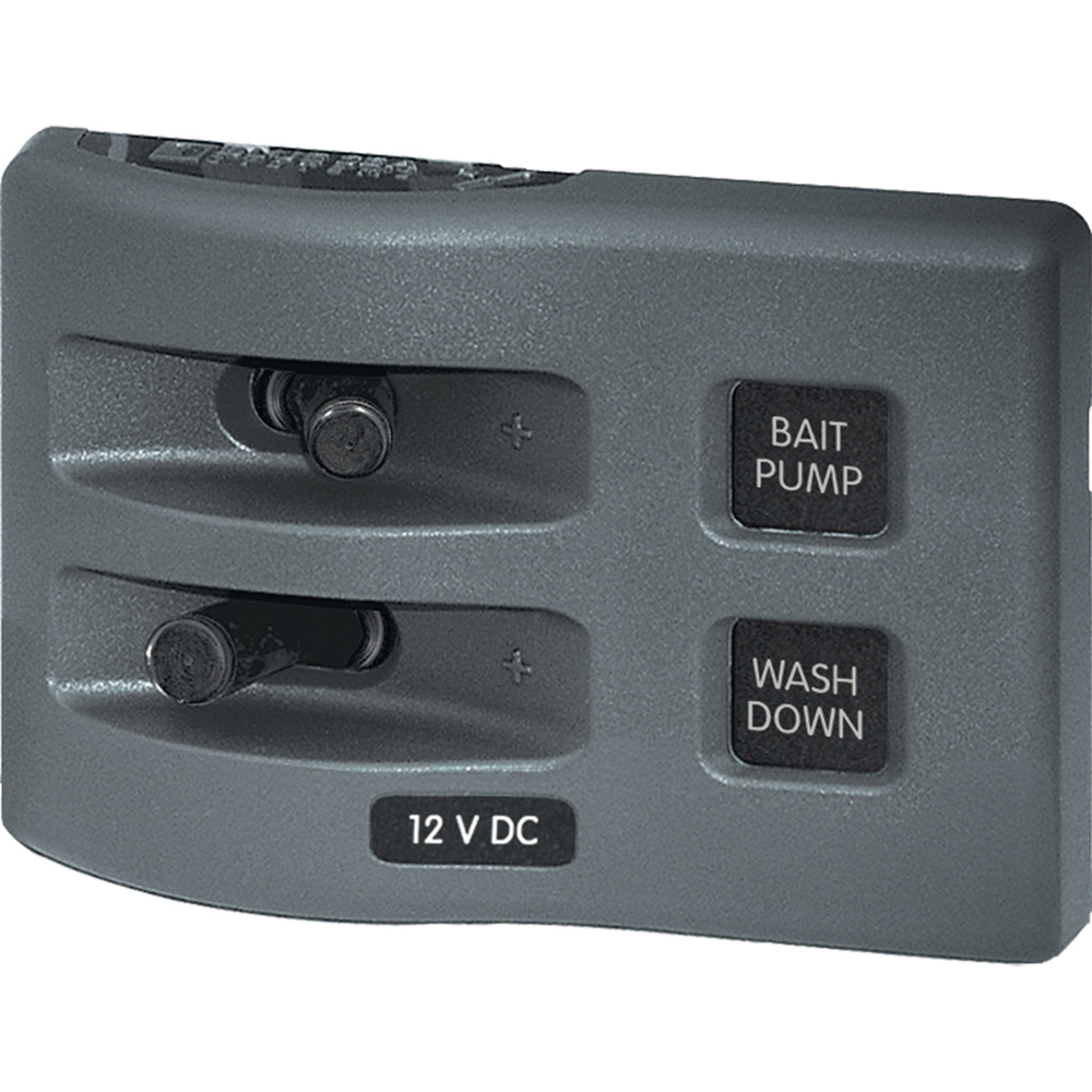 Blue Sea 4303 WeatherDeck® 12V DC Waterproof Switch Panel – 2 Position Blue Sea 4303 WeatherDeck® 12V DC Waterproof Switch Panel – 2 Position