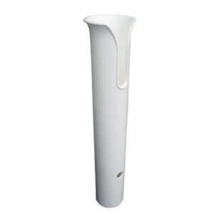 TACO Poly Thru-Bolt Rod Holder w/Mounting Holes – No Hardware – White