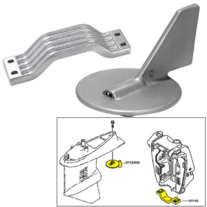 Tecnoseal Anode Kit w/Hardware – Yamaha 150-200HP – Zinc