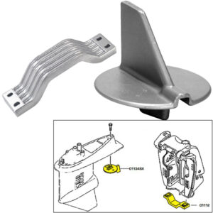 Tecnoseal Anode Kit w/Hardware – Yamaha 150-200HP Left Hand Rotation – Aluminum