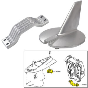 Tecnoseal Anode Kit w/Hardware – Yamaha 200-250HP – Aluminum