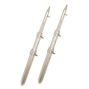 Rupp Top Gun Telescoping Outrigger Poles – Aluminum/Silver – 15′