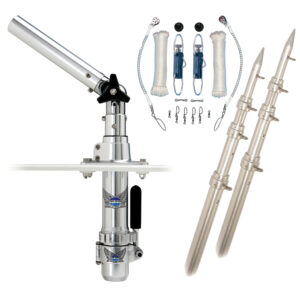 Rupp Classic Top Gun Outrigger Kit w/15′ Poles & Complete Single Line Rigging Kit w/Klickers Release Clips