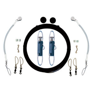 Rupp Single Rigging Kit w/Klickers – Black Mono 160′ Lines
