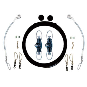 Rupp Single Rigging Kit w/Nok-Outs – Black Mono 160′ Lines