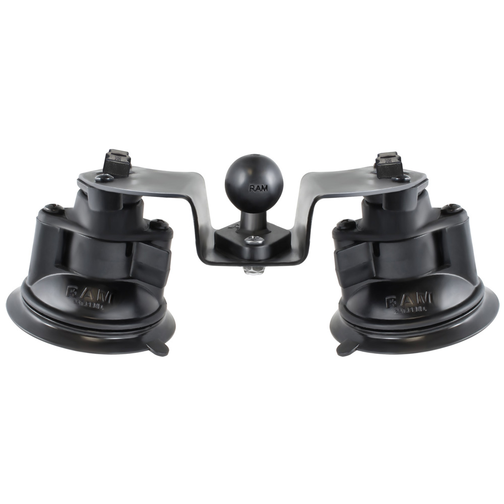 RAM Mount Dual Articulating Suction Cup Base w/1″ Ball Base RAM Mount Dual Articulating Suction Cup Base w/1″ Ball Base
