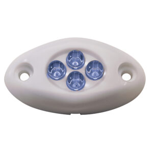 Innovative Lighting Courtesy Light – 4 LED Surface Mount – Blue LED/White Case