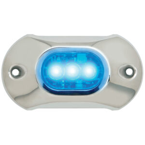 Attwood Light Armor Underwater LED Light – 3 LEDs – Blue
