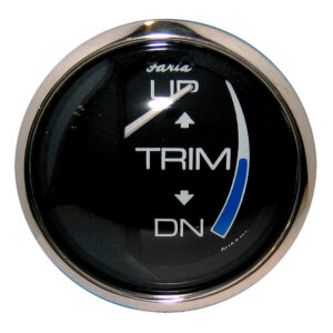 Faria Chesapeake Black 2″ Trim Gauge (J/E/Suzuki Outboard)