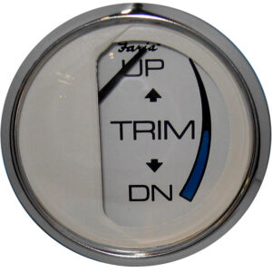 Faria Chesapeake White SS 2″ Trim Gauge (J/E/Suzuki Outboard)