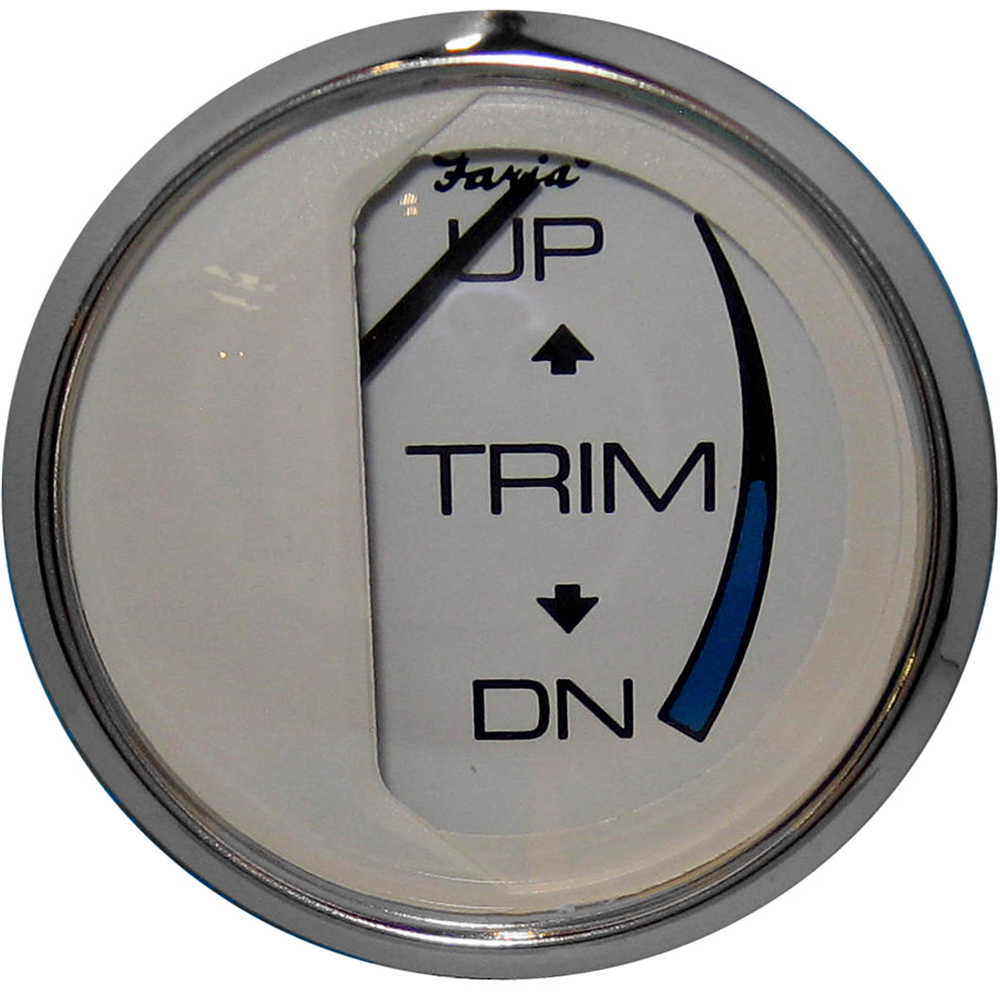Faria Chesapeake White SS 2″ Trim Gauge (J/E/Suzuki Outboard) Faria Chesapeake White SS 2″ Trim Gauge (J/E/Suzuki Outboard)