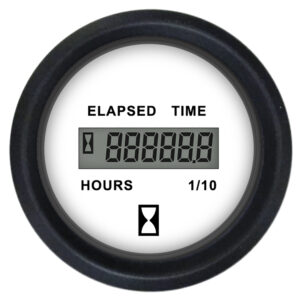 Faria Euro White 2″ Hourmeter (Digital)
