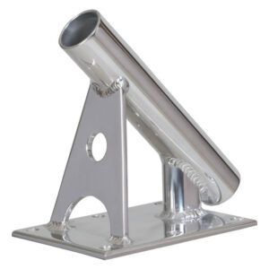 Lee’s MX Pro Series Fixed Angle Center Rigger Holder – 45° – 1.5″ ID – Bright Silver
