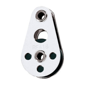 Ronstan Wire Block – Tubular Rivet Head w/Nylatron&reg; Sheave – 25mm (1″) Sheave Diameter