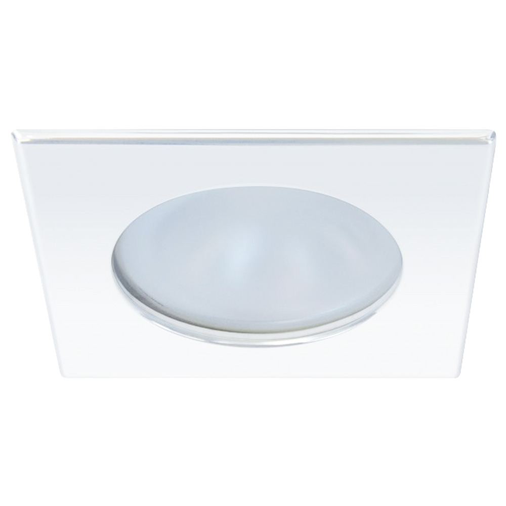 Quick Blake XP Downlight LED – 4W, IP66, Screw Mounted – Square White Bezel, Round Warm White Light Quick Blake XP Downlight LED – 4W, IP66, Screw Mounted – Square White Bezel, Round Warm White Light