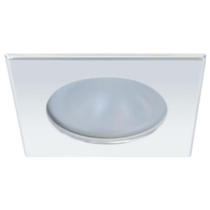 Quick Blake XP Downlight LED – 4W, IP66, Screw Mounted – Square Stainless Bezel, Round Daylight Light