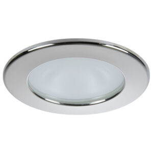 Quick Kai XP Downlight LED – 6W, IP66, Screw Mounted – Round Stainless Bezel, Round Daylight Light