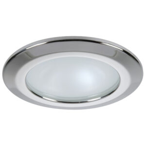 Quick Kor XP Downlight LED – 6W, IP66, Screw Mounted – Round Stainless Bezel, Round Daylight Light
