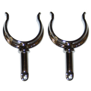 Perko Ribbed Type Rowlock Horns – Chrome Plated Zinc – Pair
