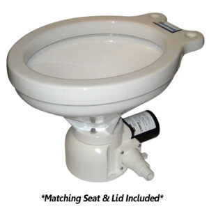 Raritan Sea Era QC Toilet – Household Style – Remote Intake Pump – Straight & 90&deg; Discharge – Smart Toilet Control – 12v