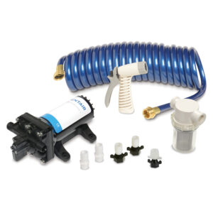 Shurflo by Pentair PRO WASHDOWN KIT&trade; II Ultimate – 12 VDC – 5.0 GPM – Includes Pump, Fittings, Nozzle, Strainer, 25' Hose