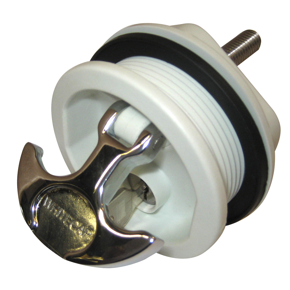 Whitecap T-Handle Latch – Chrome Plated Zamac/White Nylon – Locking – Freshwater Use Only Whitecap T-Handle Latch – Chrome Plated Zamac/White Nylon – Locking – Freshwater Use Only