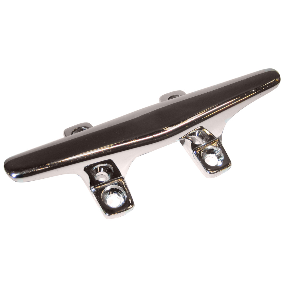 Whitecap Hollow Base 4-1/2″ Chrome Plated Zamac Cleat – Freshwater Use Only Whitecap Hollow Base 4-1/2″ Chrome Plated Zamac Cleat – Freshwater Use Only