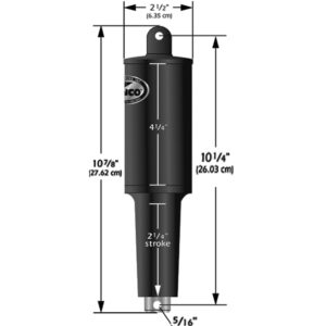 Lenco 12V 1-1/4″ Stroke 5 Lobe Actuator – 5/16″ – 3/8″